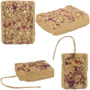 Pierre à ronger aux fleurs pour Rongeur et Lapin