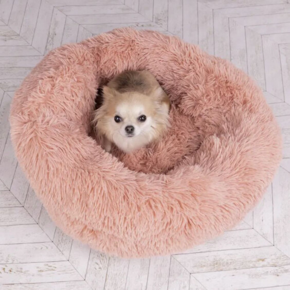 Panier rond Krems apaisant rose