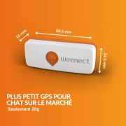 Collier traceur GPS Weenect XS pour chat