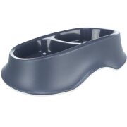 Gamelle double Plastique Bleu 