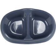 Gamelle double Plastique Bleu 