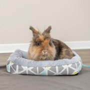 Panier pour lapin : lit en peluche