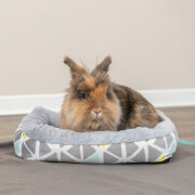 Panier pour lapin : lit en peluche