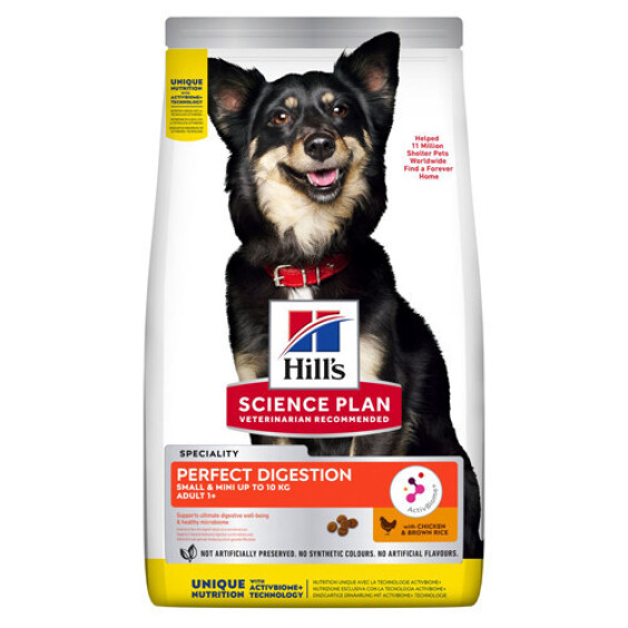 Hill's Science Plan croquettes Perfect Digestion pour chien jusqu'à 10 kg