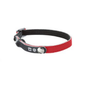 Collier personnalisable pour chat rouge porte-adresse réfléchissant 30 cm