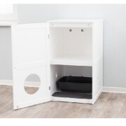 Meuble de toilette pour chat fermée