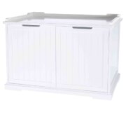 Meuble de toilette pour chat fermée à double porte