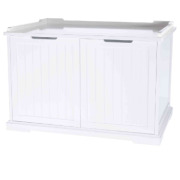 Meuble de toilette pour chat fermé à double porte 75x53 cm