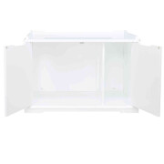 Meuble de toilette pour chat fermée à double porte