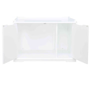 Meuble de toilette pour chat fermé à double porte 75x53 cm