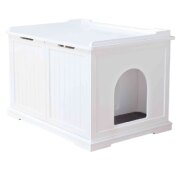 Meuble de toilette pour chat fermée à double porte