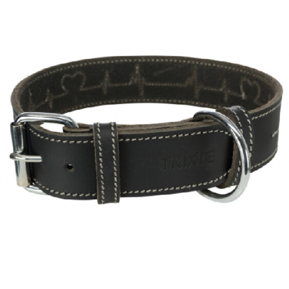 Heartbeat en cuir gras noir