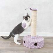 Poteau avec griffoir pour chaton mauve 47 cm