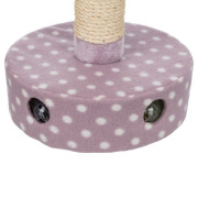 Poteau avec griffoir pour chaton mauve 47 cm