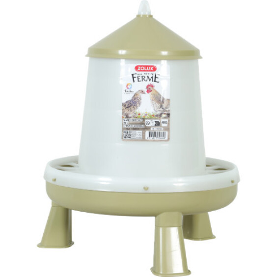 Mangeoire silo sur pieds pour poule
