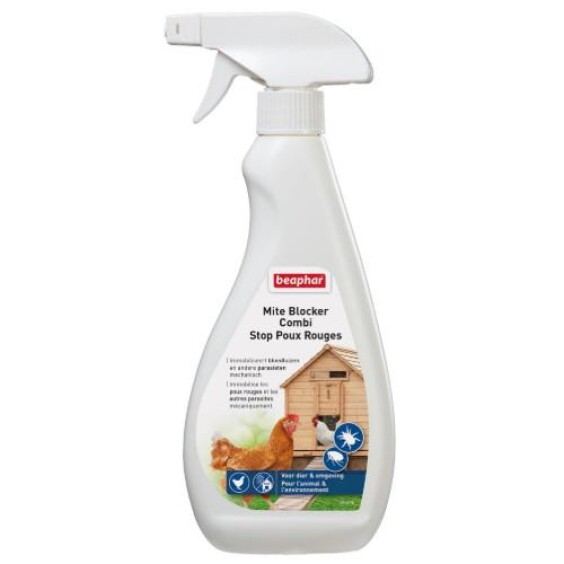 Spray anti poux rouges poule 500 ml Beaphar