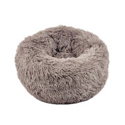 Coussin apaisant pour chien et chat Donut Poilu marron