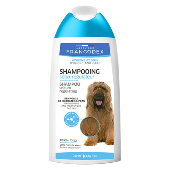 Shampooing sébo-régulateur pour chien 250 ml Francodex