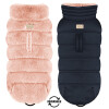 Milk & Pepper Doudoune réversible en fourrure rose Nikita