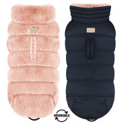 Milk & Pepper Doudoune réversible en fourrure rose Nikita
