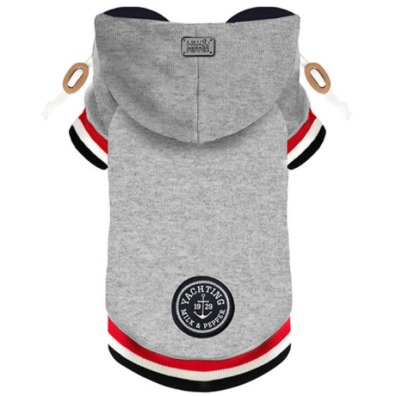 Milk & Pepper Sweat gris Bouledogue et Carlin Arminton