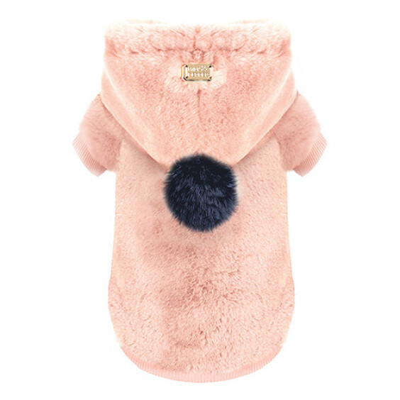 Milk & Pepper Sweat en fourrure rose IRINA