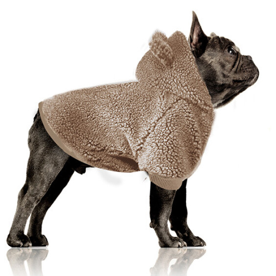 Milk & Pepper Sweat à capuche mouton camel Elliot