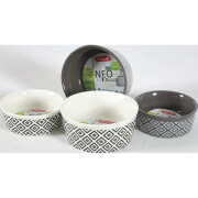 Gamelle lapin en grès gris