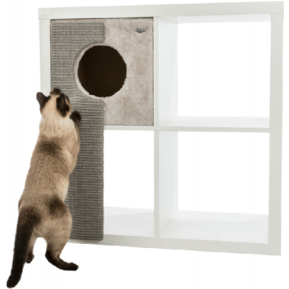 Couchage chat pour étagère avec griffoir 37x70 cm