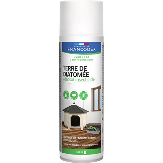 Aérosol antiparasitaire Terre de Diatomée 500 ml Francodex