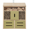 Hôtel à insectes artisanal géant en bois naturel