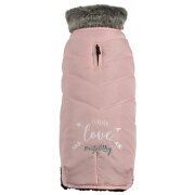 Manteau doudoune et fausse fourrure rose Forever