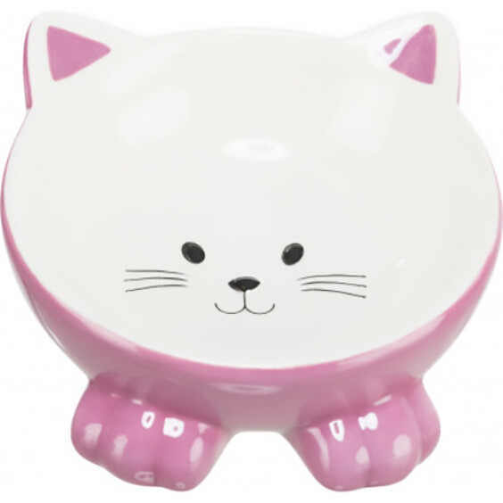 Gamelle chat en céramique surélevée
