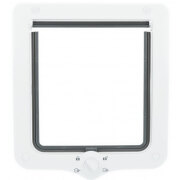 Chatière XXL gros chat 4 positions avec tunnel Blanc