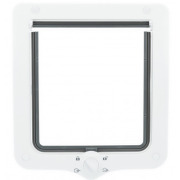 Chatière XXL gros chat 4 positions avec tunnel Blanc