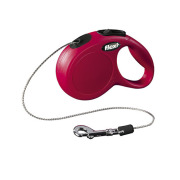 FLEXI Laisse enrouleur chat longe 3 mètres XS rouge