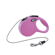 FLEXI Longe rétractable chat 3 mètres rose XS