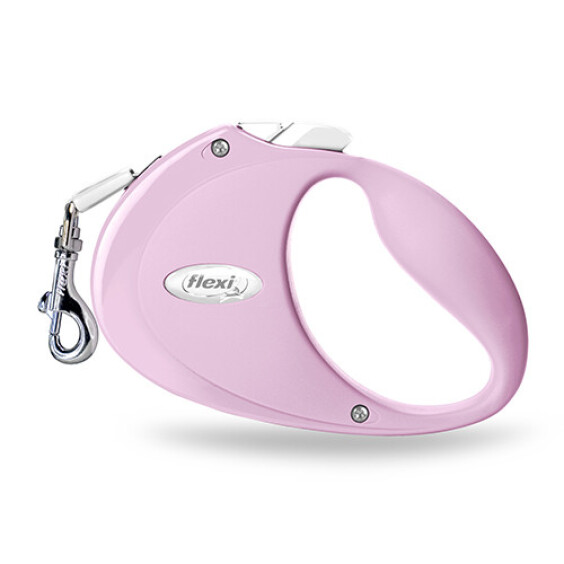 FLEXI Laisse sangle chiot Rose