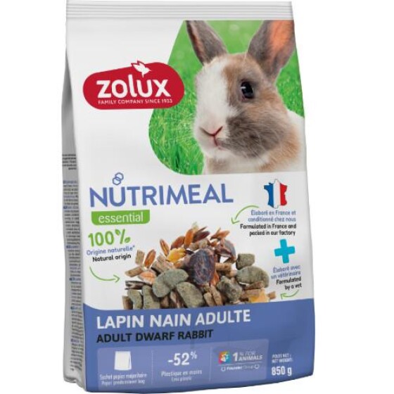 Alimentation lapin nain adulte Nutrimeal