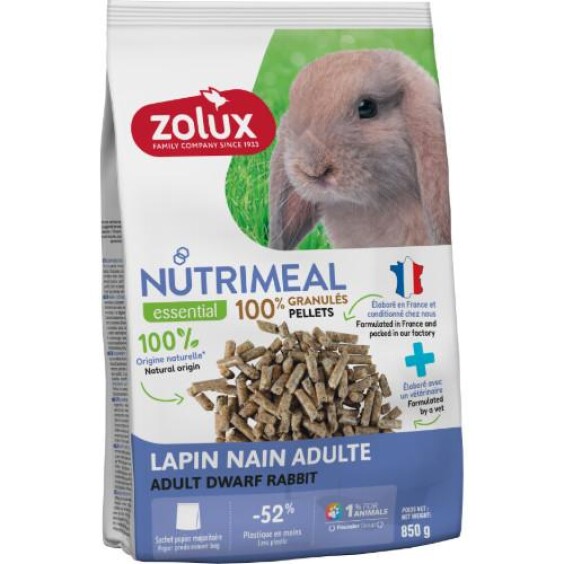 Granulés pour lapin nain adulte