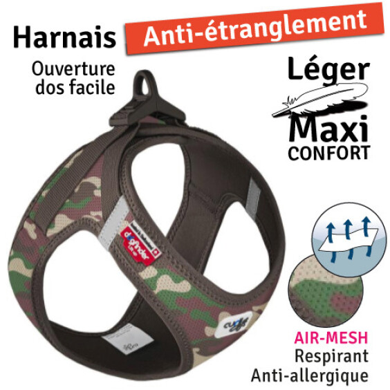 Curli harnais à boucle Air-Mesh militaire