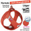 laisse curli stretch comfort M ORANGE