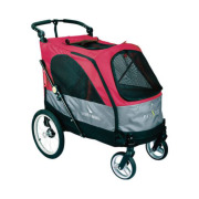 Poussette pour chien Safari rouge 112x105 cm