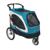Poussette pour chien Aventura XL bleu 112 x 105 cm