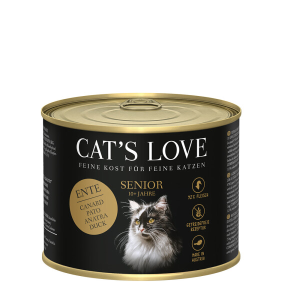 Cat's Love Pâtée Senior Canard pour Chat
