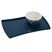 Tapis gamelle Eiby bleu pour chien 48 x 30 cm Hunter