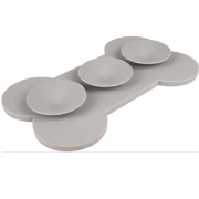 Tapis de léchage Yumee Feeder gris 29,8 x 17,5 cm