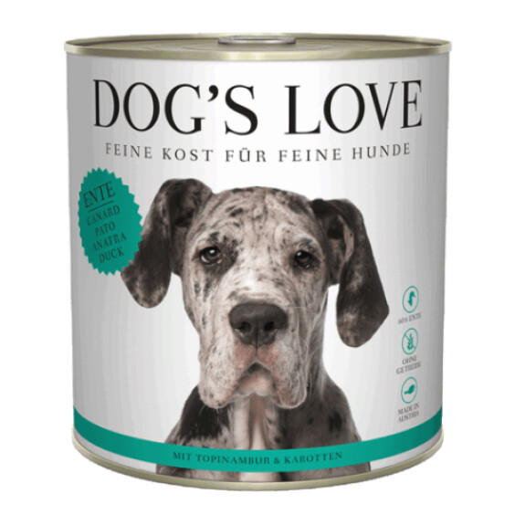 Dog's Love Pâtée Canard pour Chien 800 g