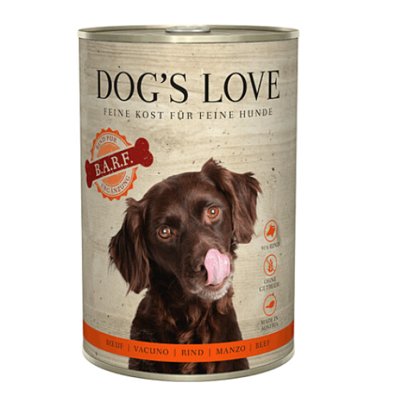Dog's Love Pâtée BARF Pure Bœuf 400 g