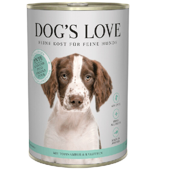 Dog's Love Pâtée canard hypoallergénique 400 g